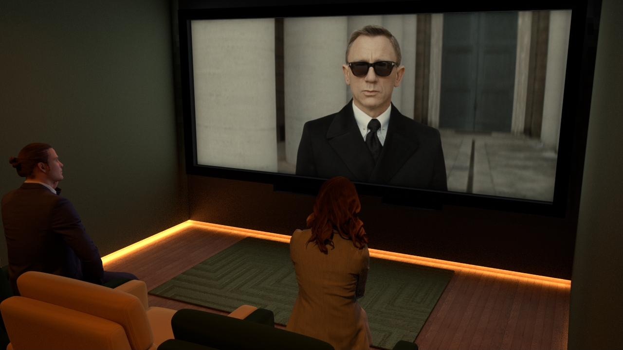 Salle de cinéma privative